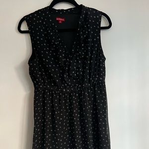 NWOT - Merona black polka dot dress
